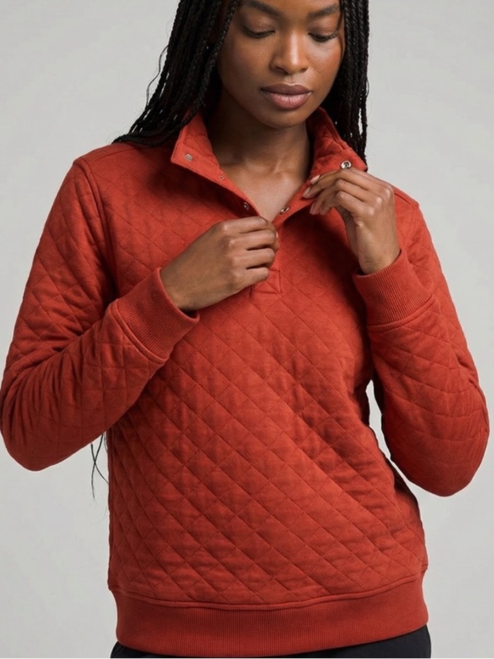 lululemon athletica Quilted Pullover in Red